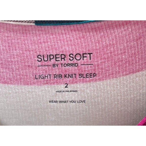 Torrid Sleep Tank Dress 2X Women's Size Super Soft Light Rib Knit Pajamas - Picture 3 of 4